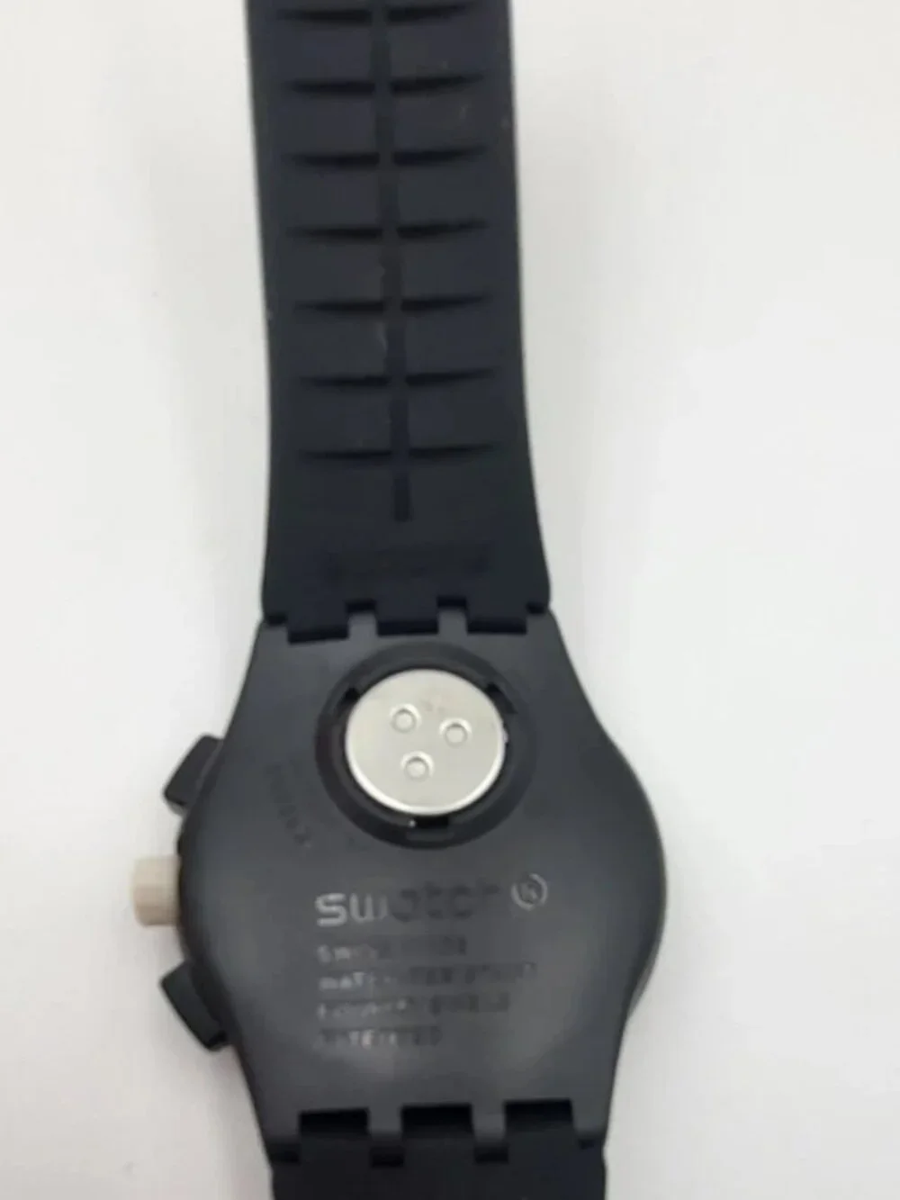 Swatch GIROTEMPO SUSB407 Chronograph Swiss Quartz 42mm Black Watch New Box